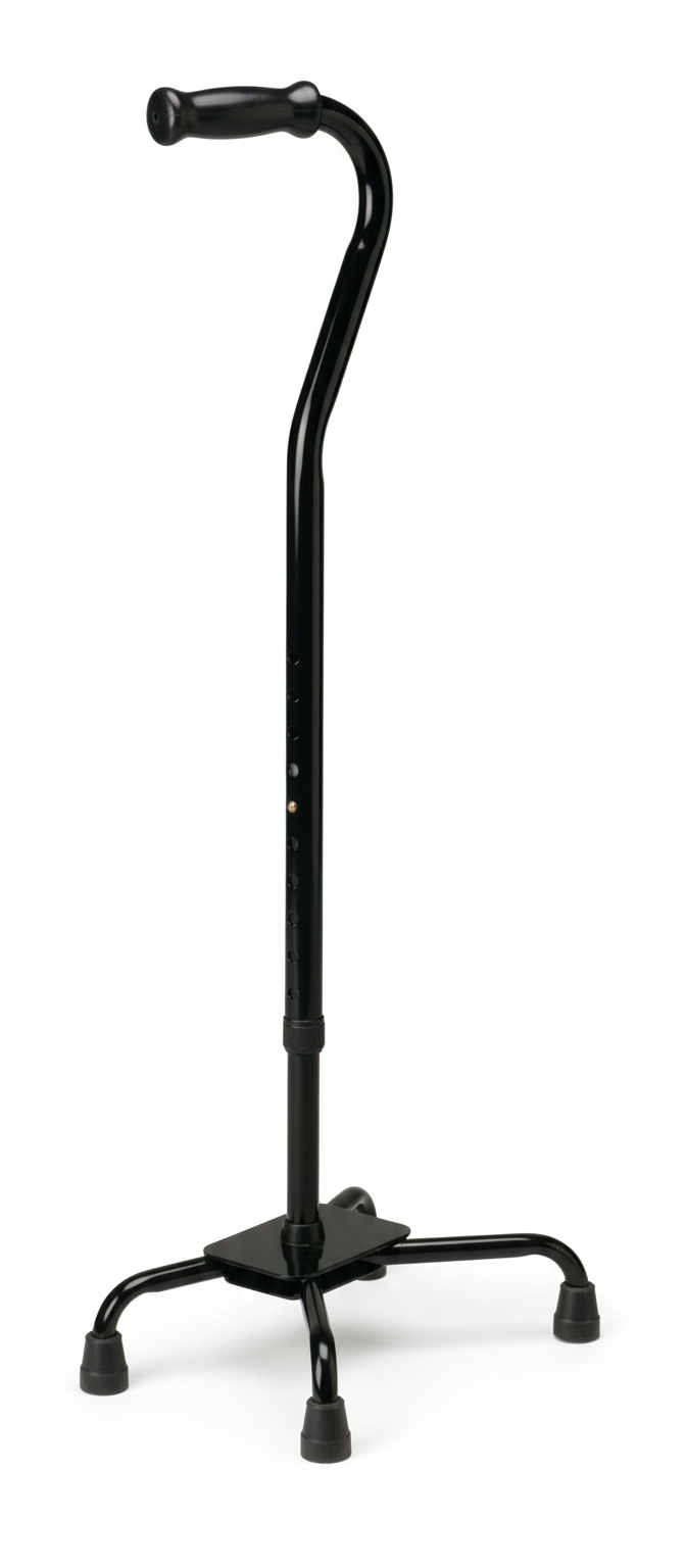 Bariatric Quad Cane - Side Angle View