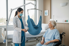 Patient Sling In Use - Healthcare Setting