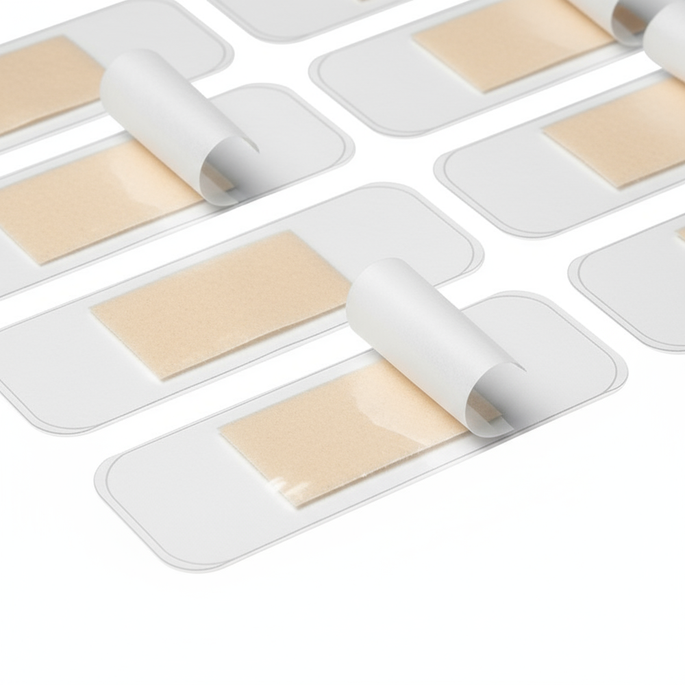 Close-up detail of waterproof bandage