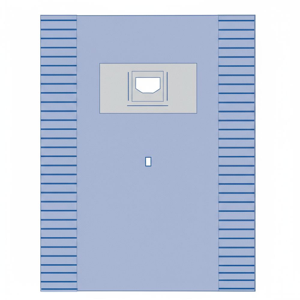 Full drape layout - top view