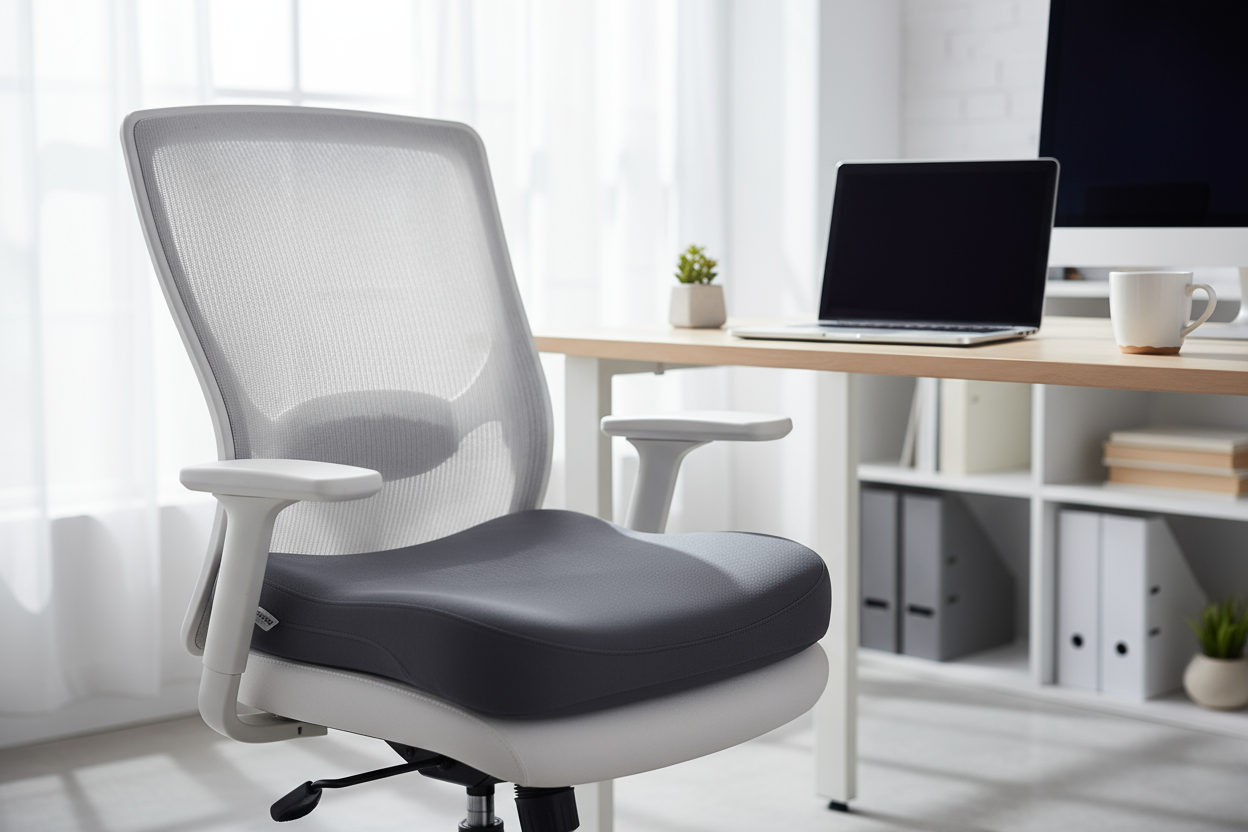 Cushion on office chair