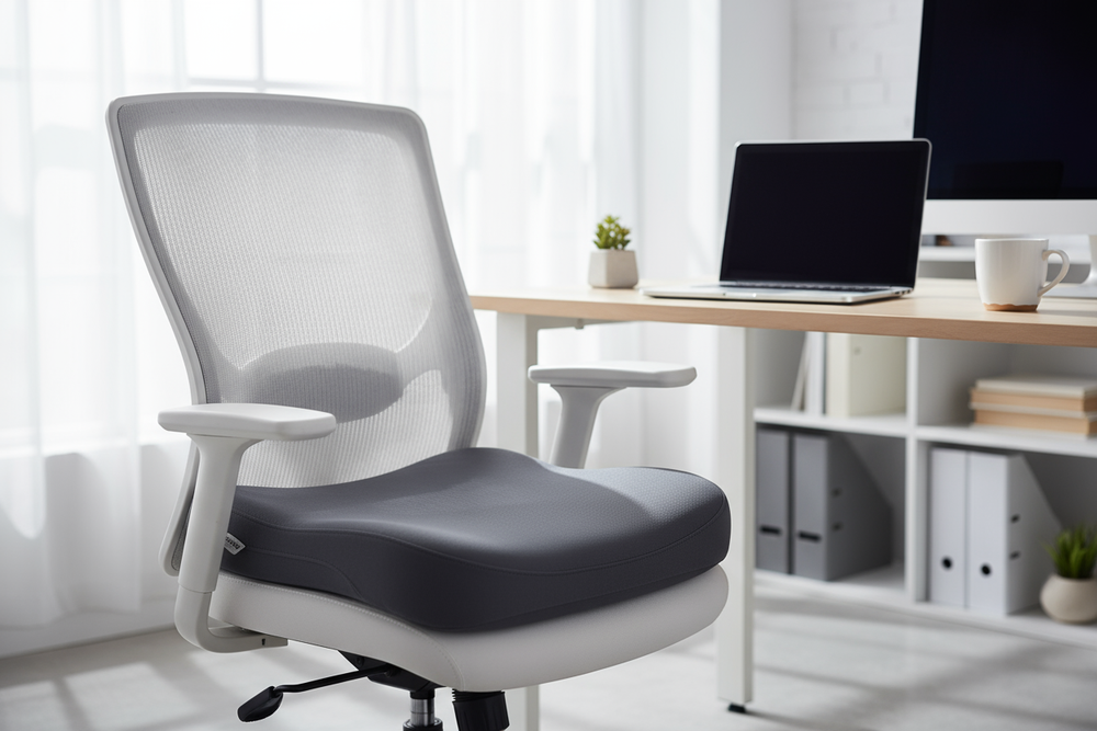 Cushion on office chair