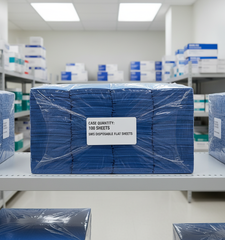 Stacked Disposable Sheets Case Quantity