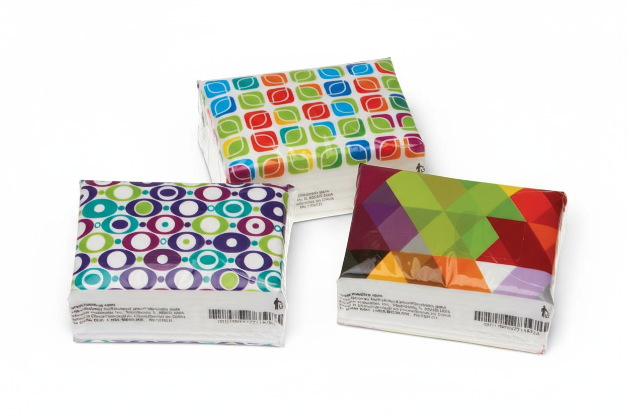 Medline Facial Tissue Pocket Packs - 3-Ply Soft Travel Tissues (10 Packs)