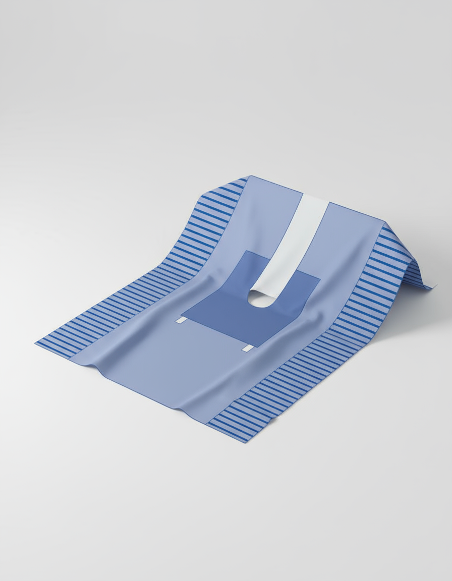 Three-quarter view showing split design