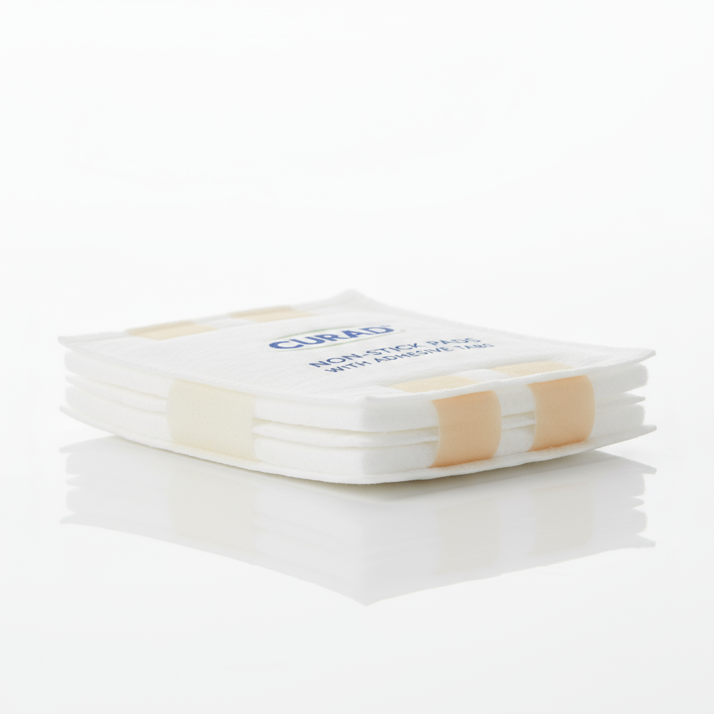 Side view showing pad thickness