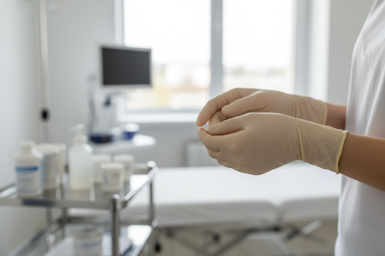 Clinical examination scene