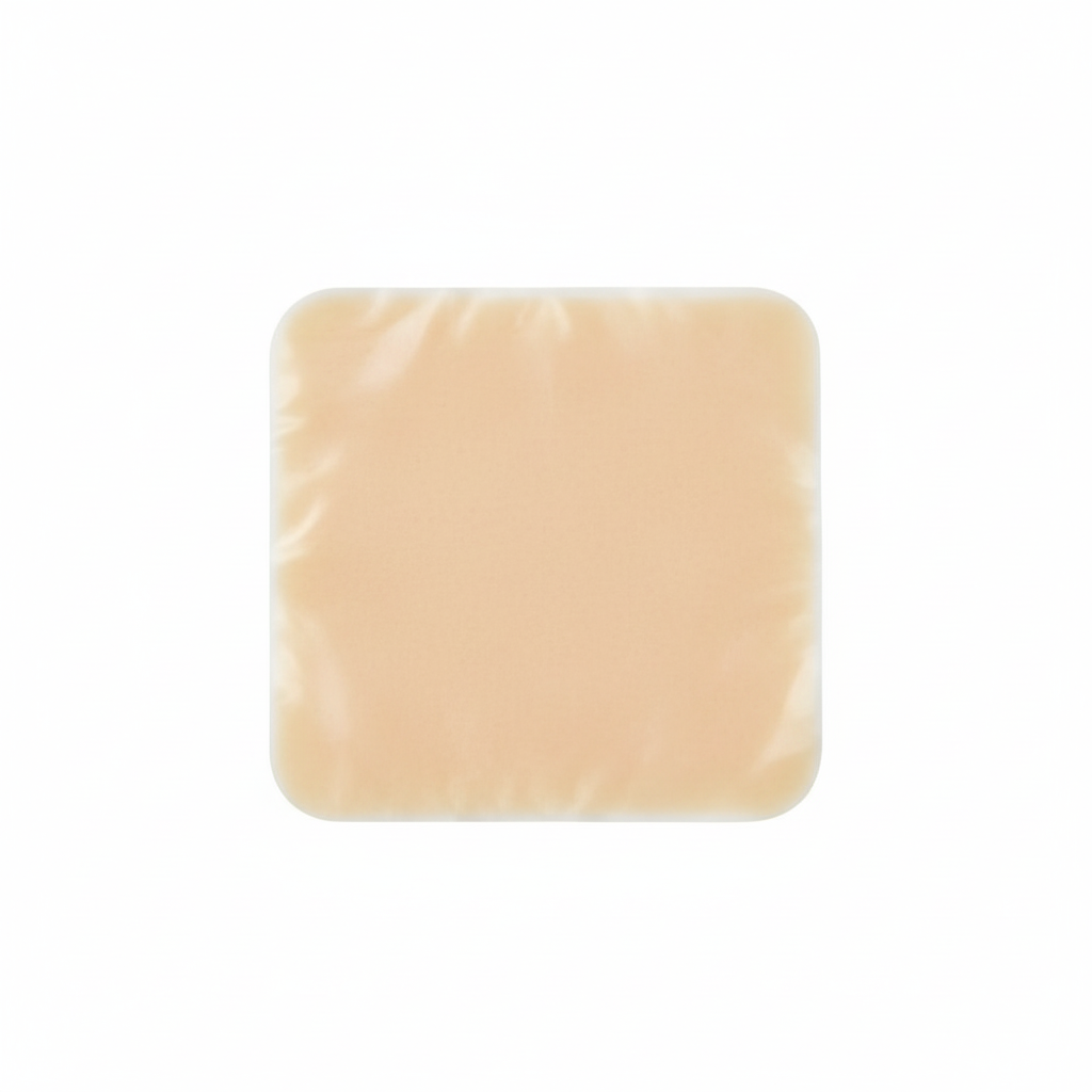 Top view of hydrocolloid dressing
