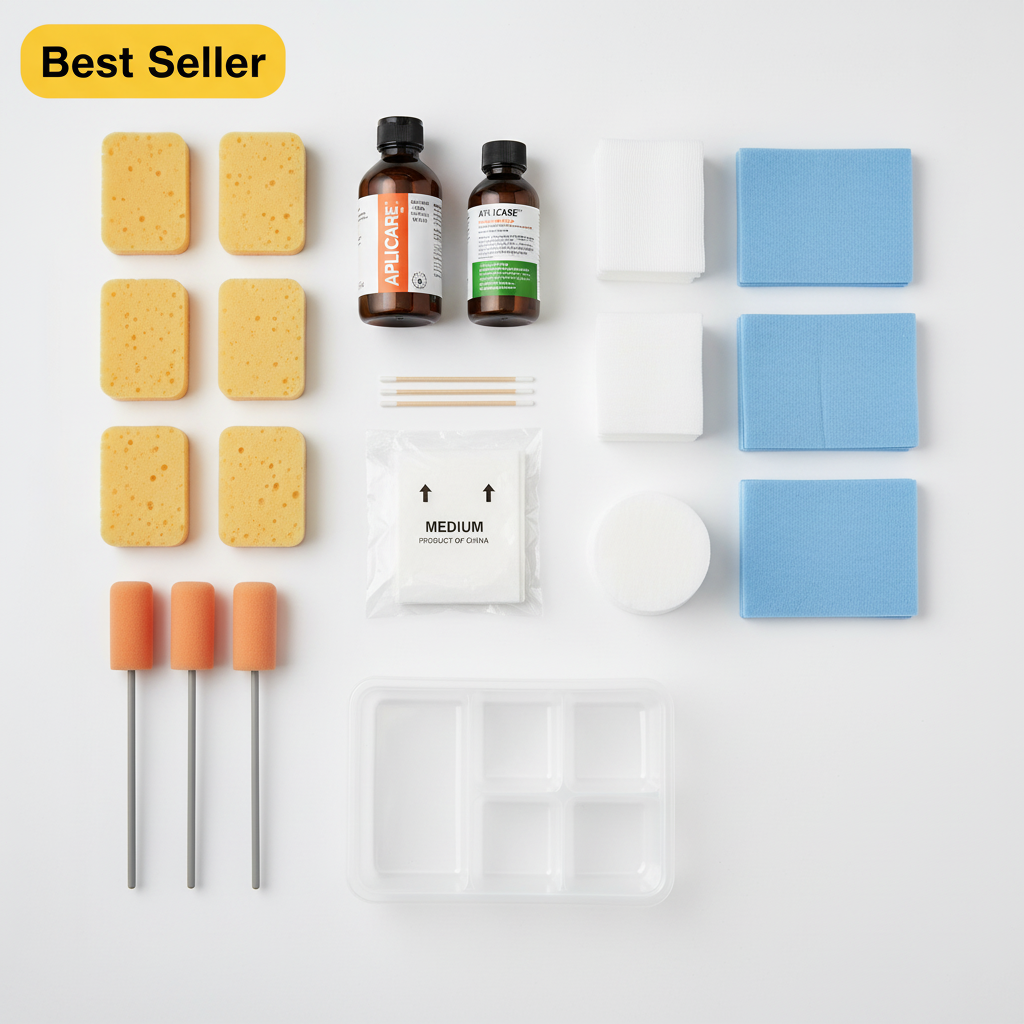 Close-up view of tray components