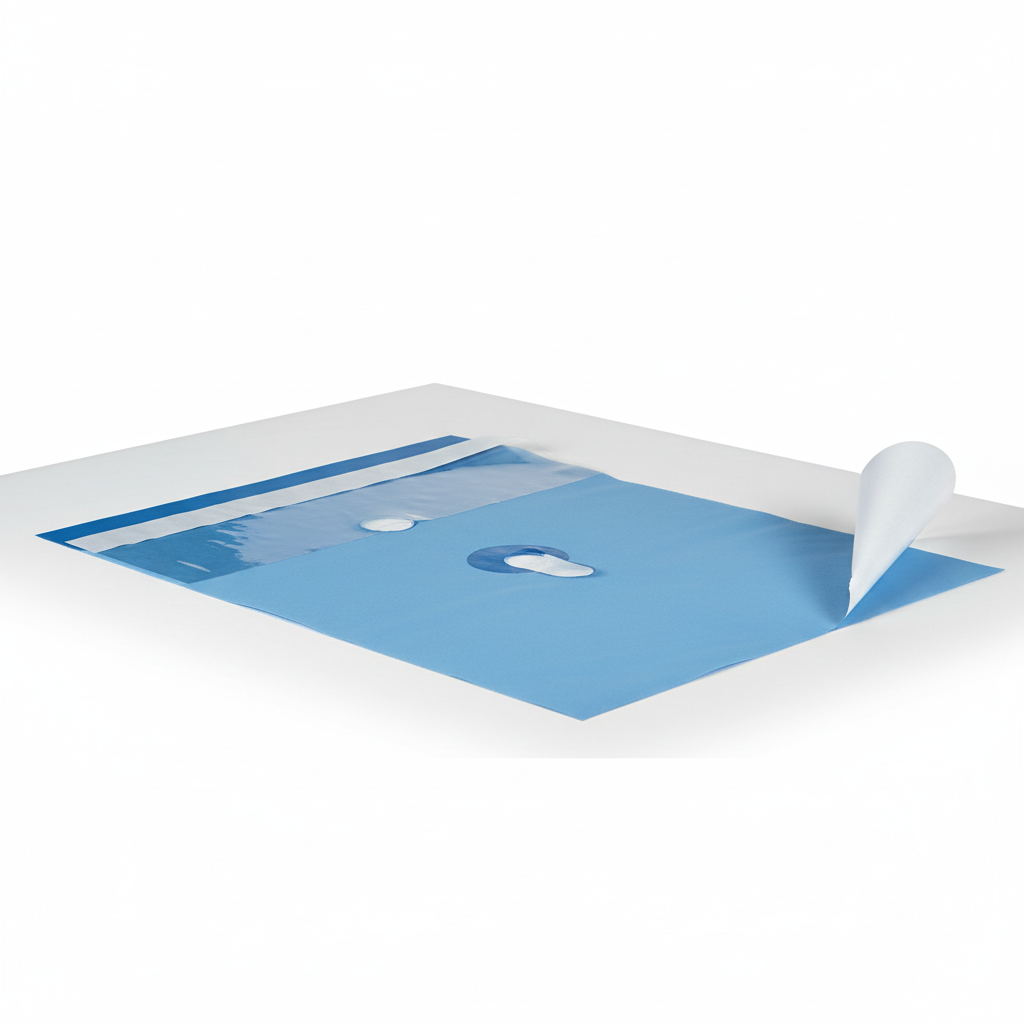 Adhesive strip side view