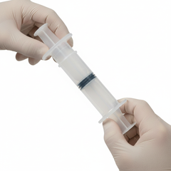 Medline Piston Irrigation Syringe - In Use