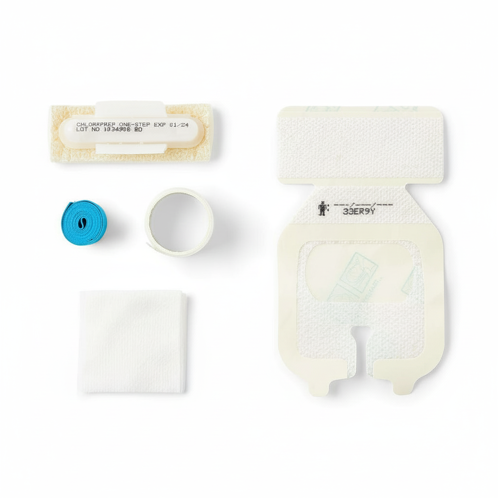 IV Start Kit - 45-degree angle detail