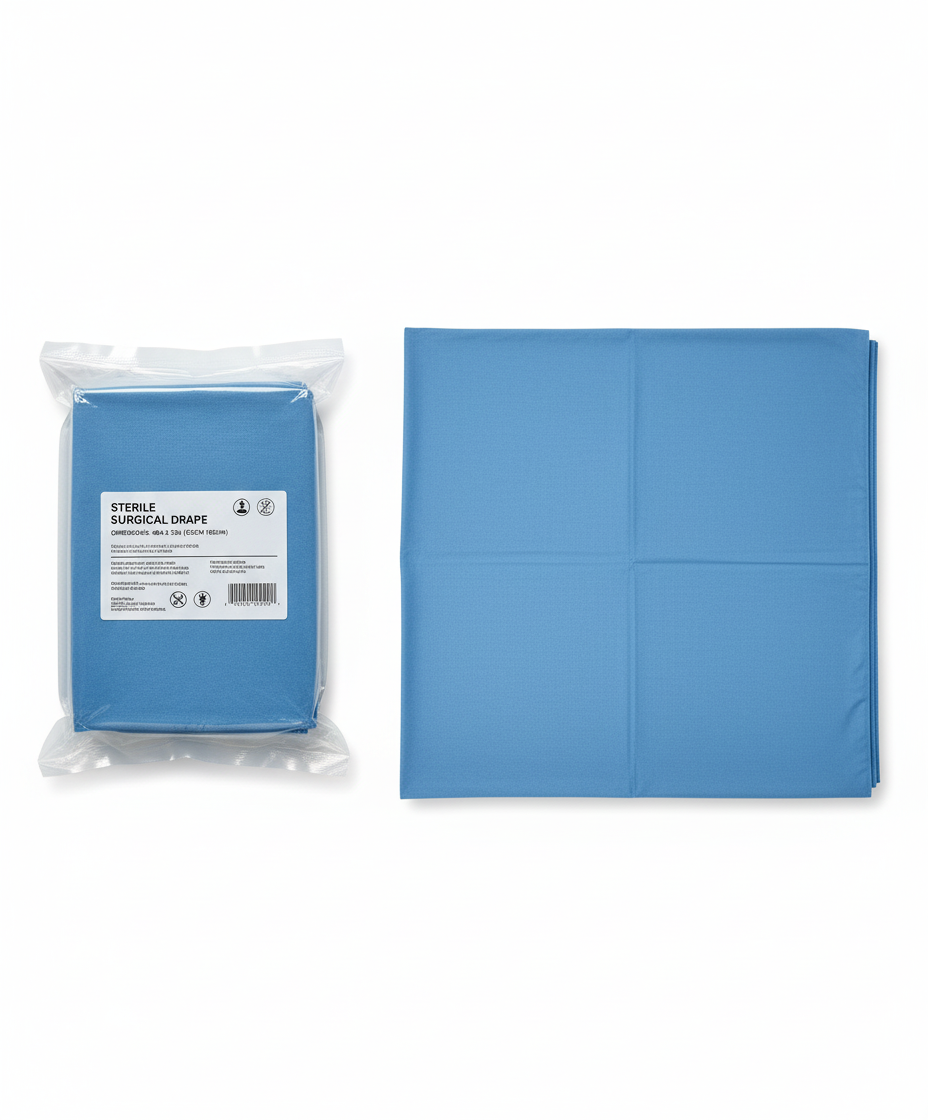 Packaged and Unfolded Drape