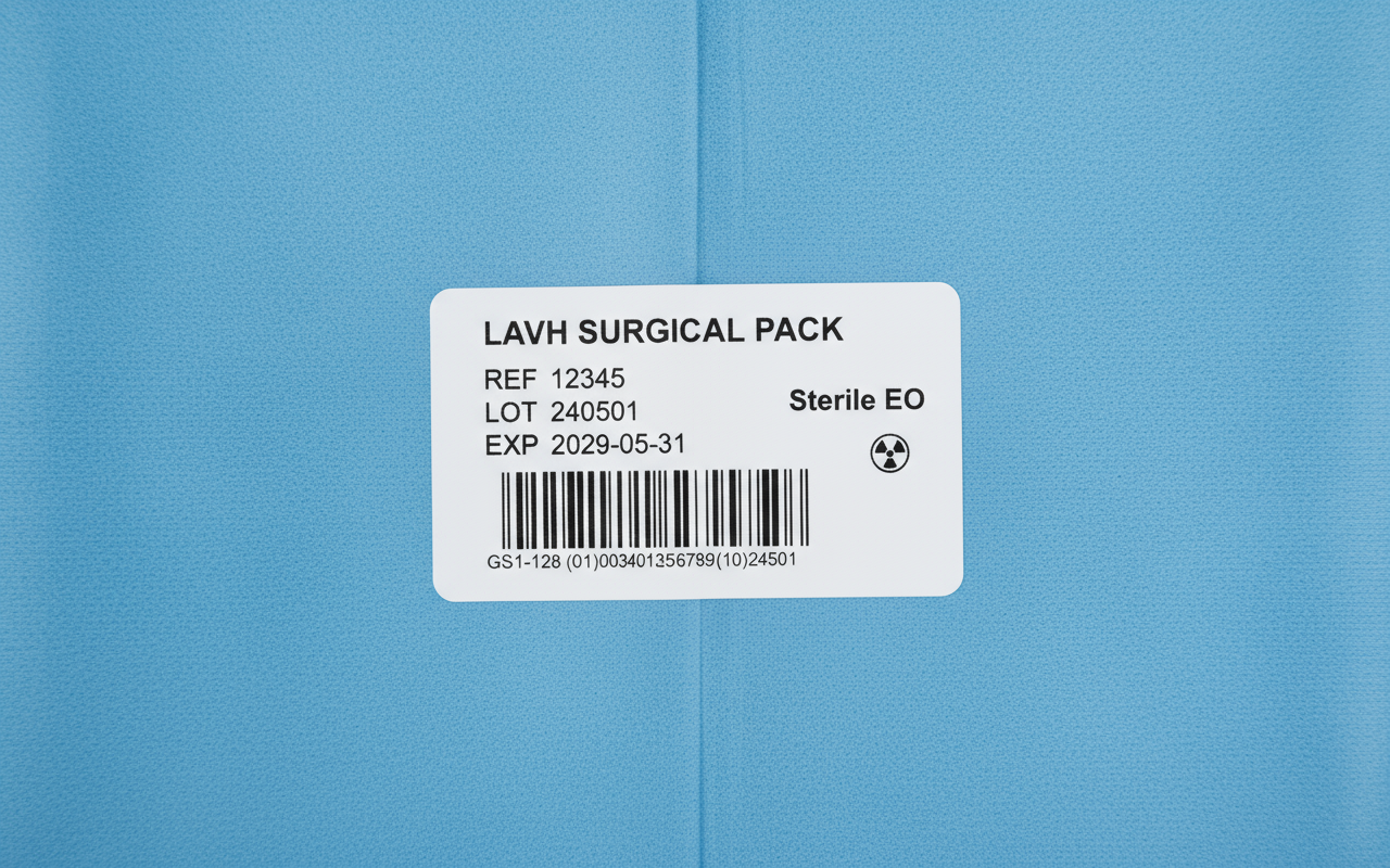 Label detail close-up