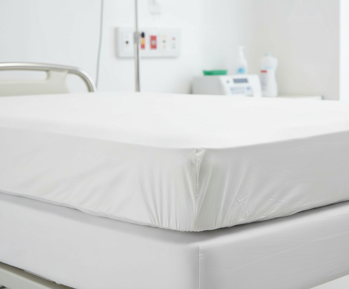 Close-up fabric detail and elastic edges