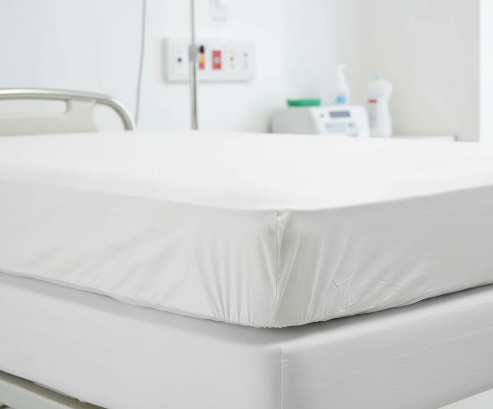 Close-up fabric detail and elastic edges