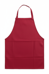 Professional Apron-Style Adult Bib - 27" Long Lap Protection with Snap Closure
