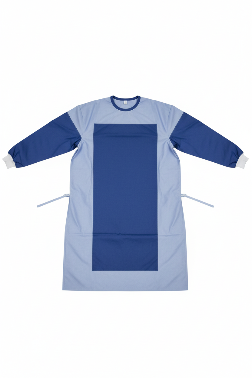 Medical Isolation Gown - Flat Lay