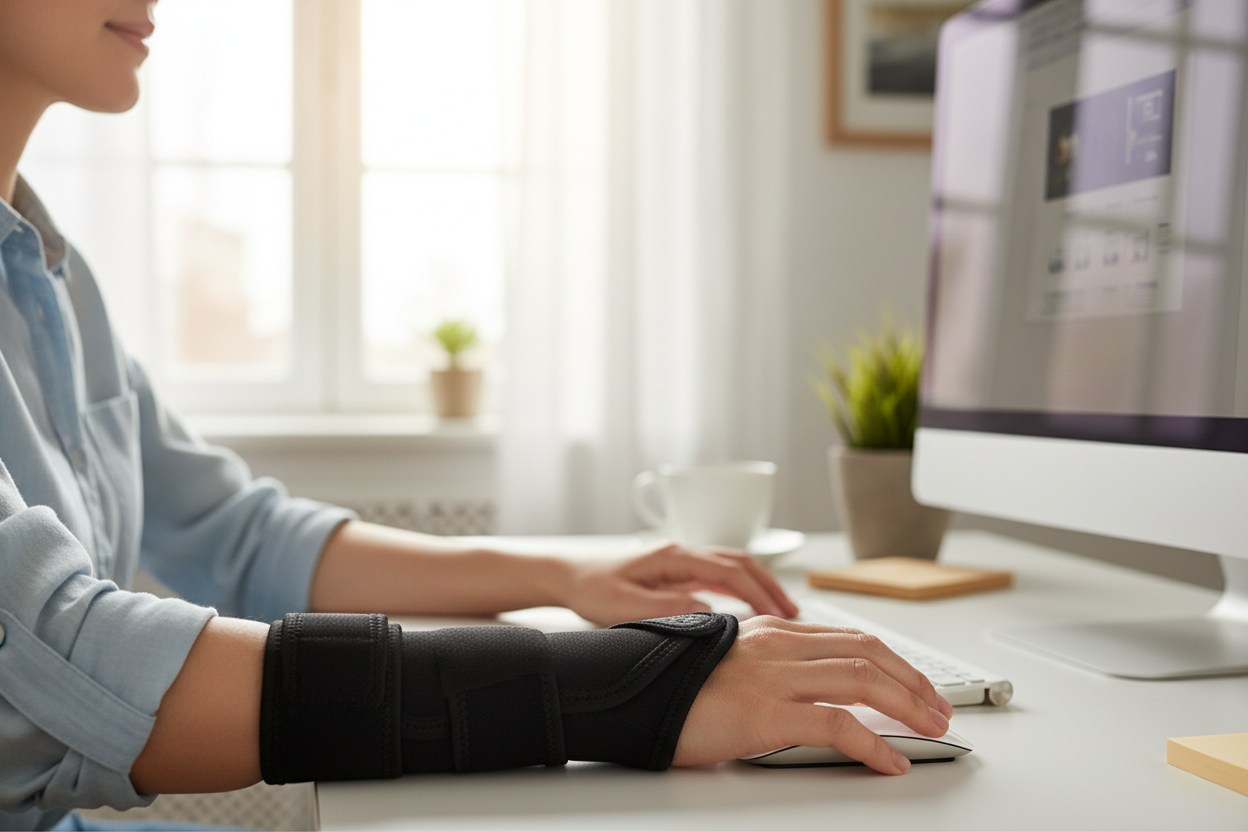 Universal Wraparound Wrist Support - Carpal Tunnel & Tendonitis Relief Brace