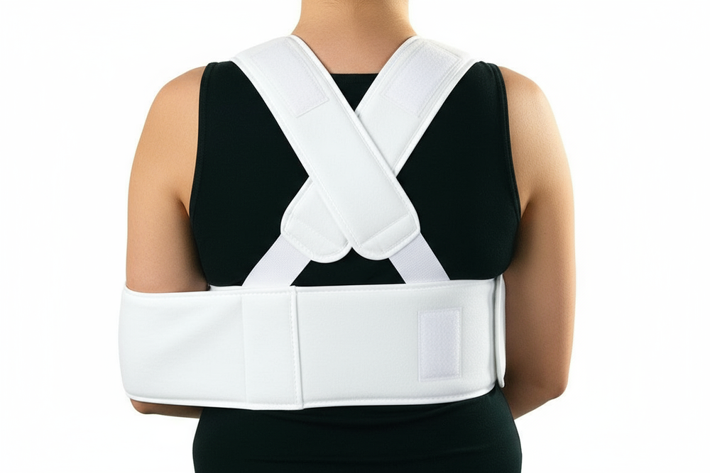 Back view showing crisscross shoulder strap system