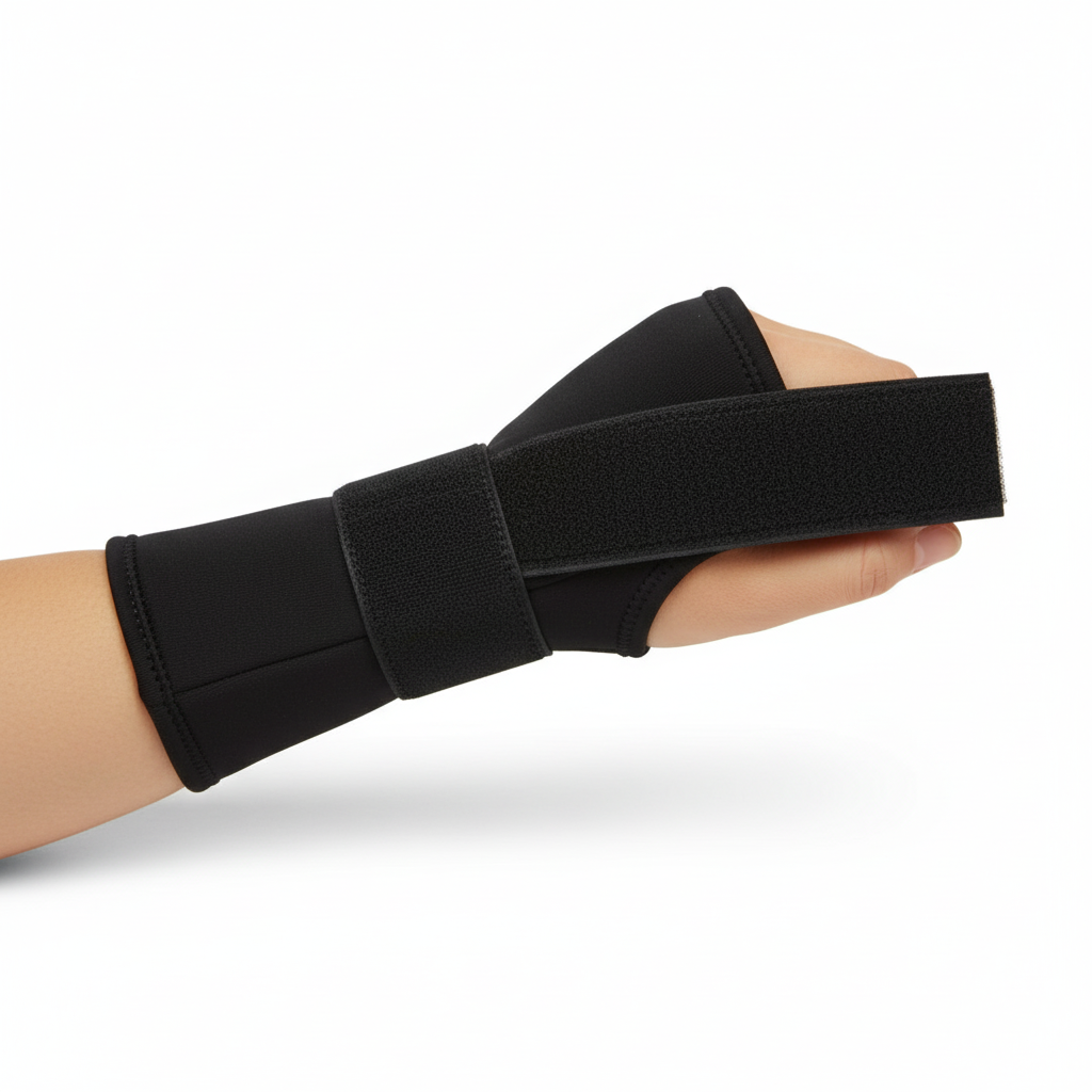 Side view showing adjustable strap detail