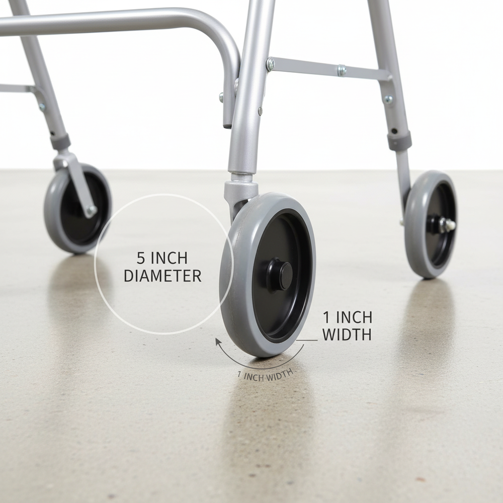 Walker wheels ground perspective
