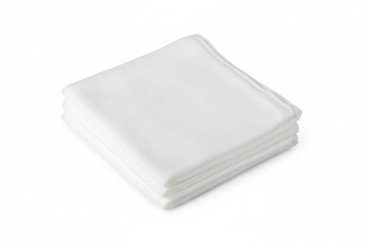 Premium Cotton Burn Dressings - Sterile Non-Adherent Wound Care - 18x18 Inch, 10 Ply (Case of 80)