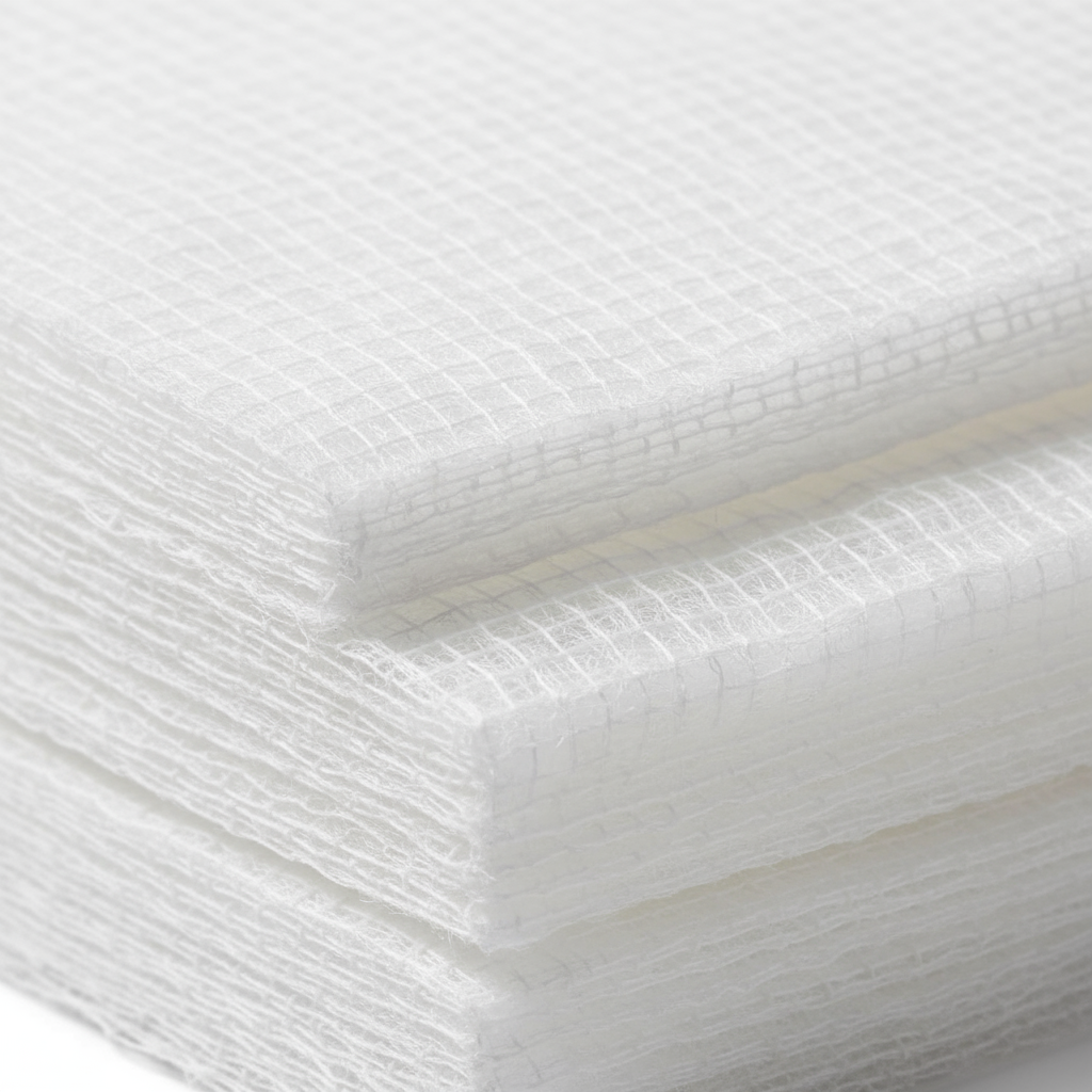 Gauze Sponges - Texture Detail Close-Up