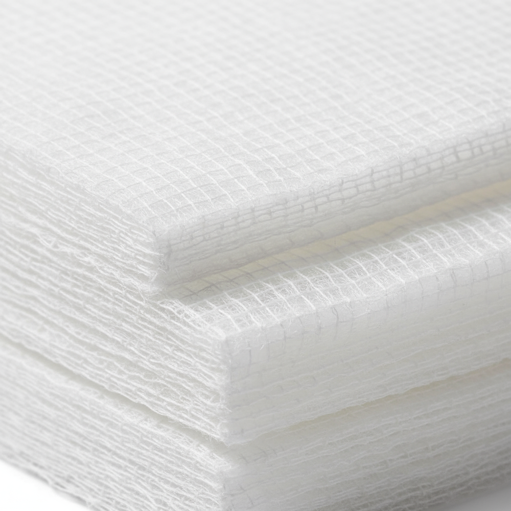 Gauze Sponges - Texture Detail Close-Up