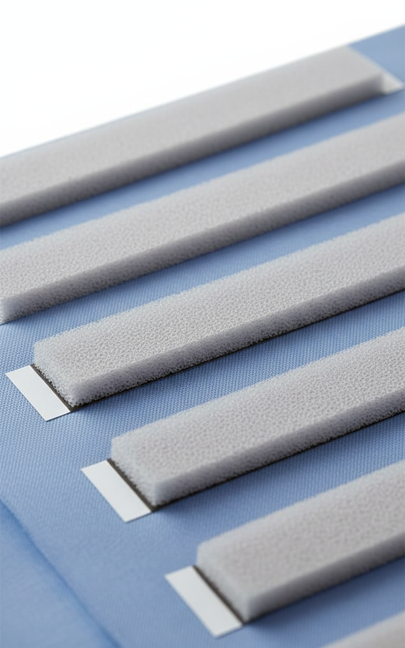 Anti-slip backing material detail