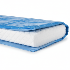 Side angle view showing absorbent layer