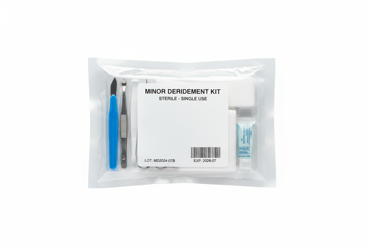 Sterile Debridement Kit - Front Package View