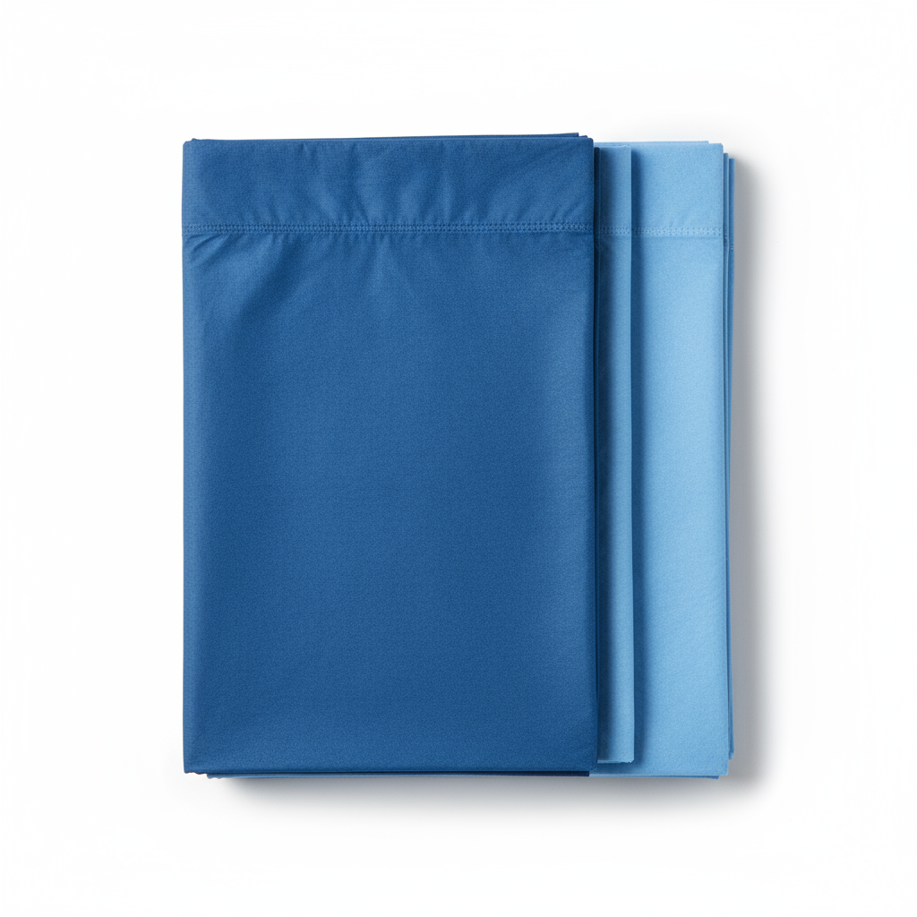 Top-down view of stretcher sheets