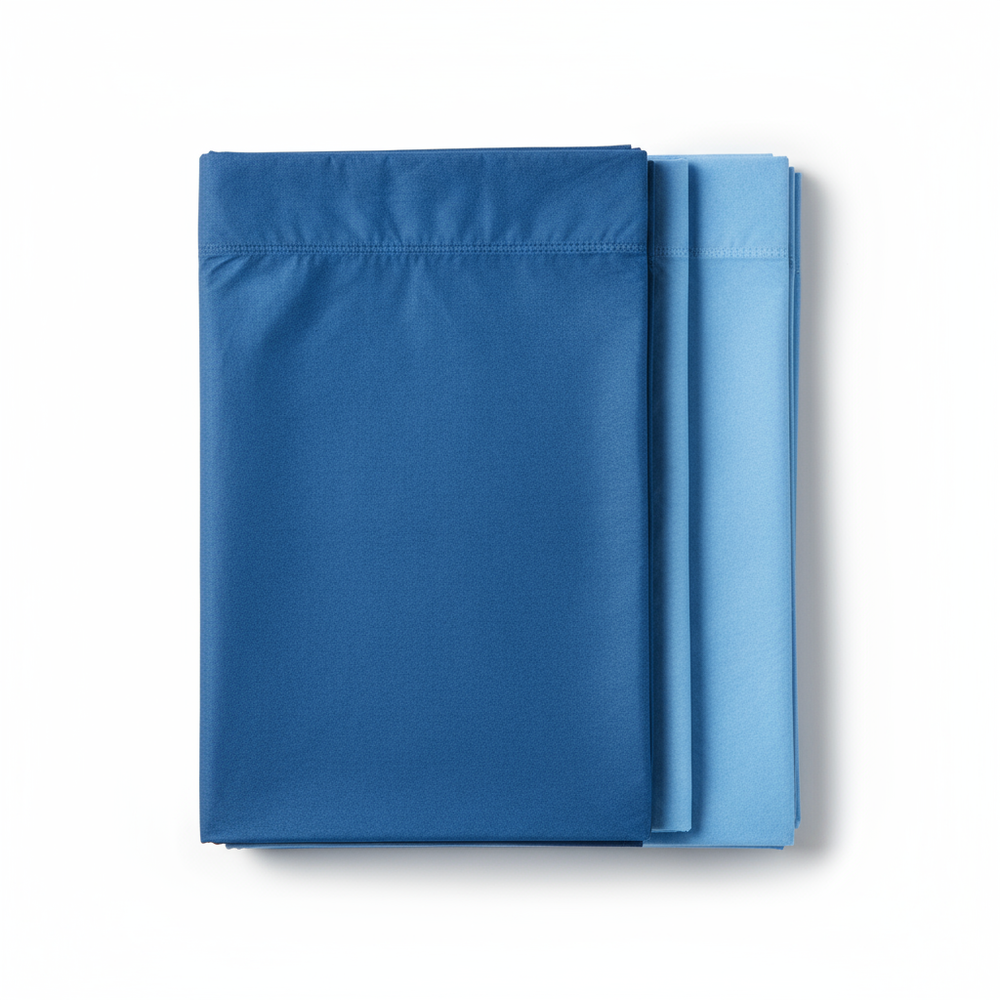 Top-down view of stretcher sheets