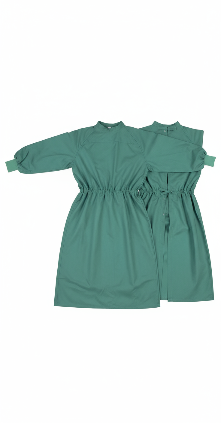 Flat lay showing complete garment