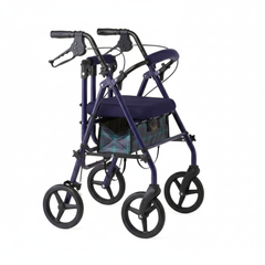 Rollator in compact folded position