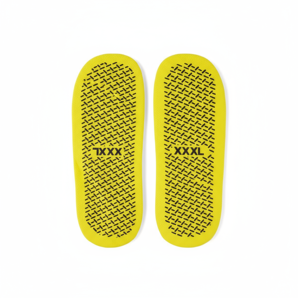 Bottom view showing double-tread anti-slip pattern