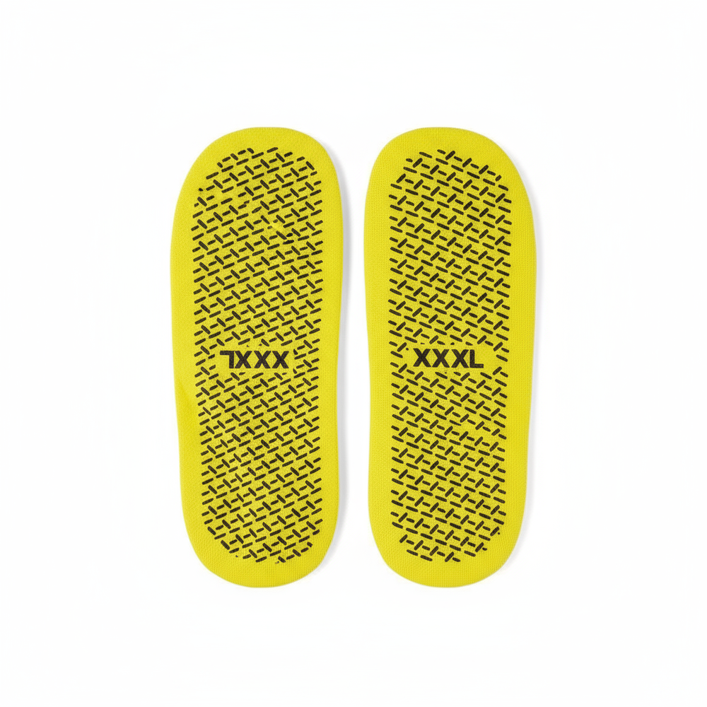 Bottom view showing double-tread anti-slip pattern