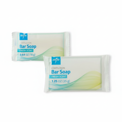 Size comparison of both soap variants