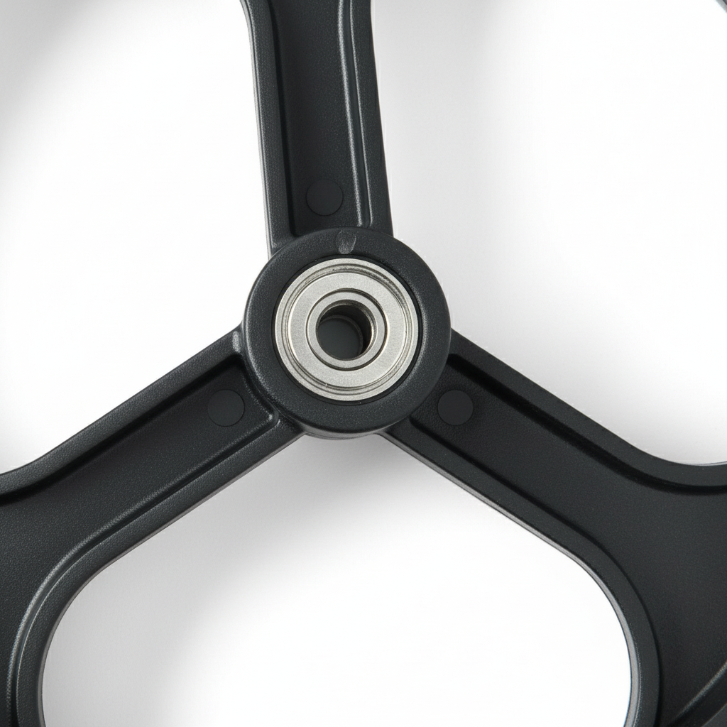 Medline Walker Wheel - Detail Close-up