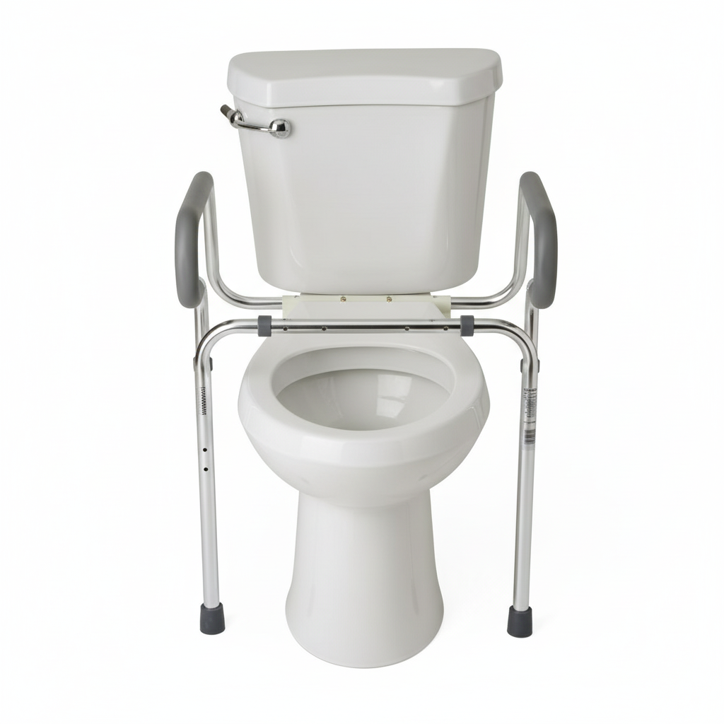 Top-down view of width adjustment and open-front design