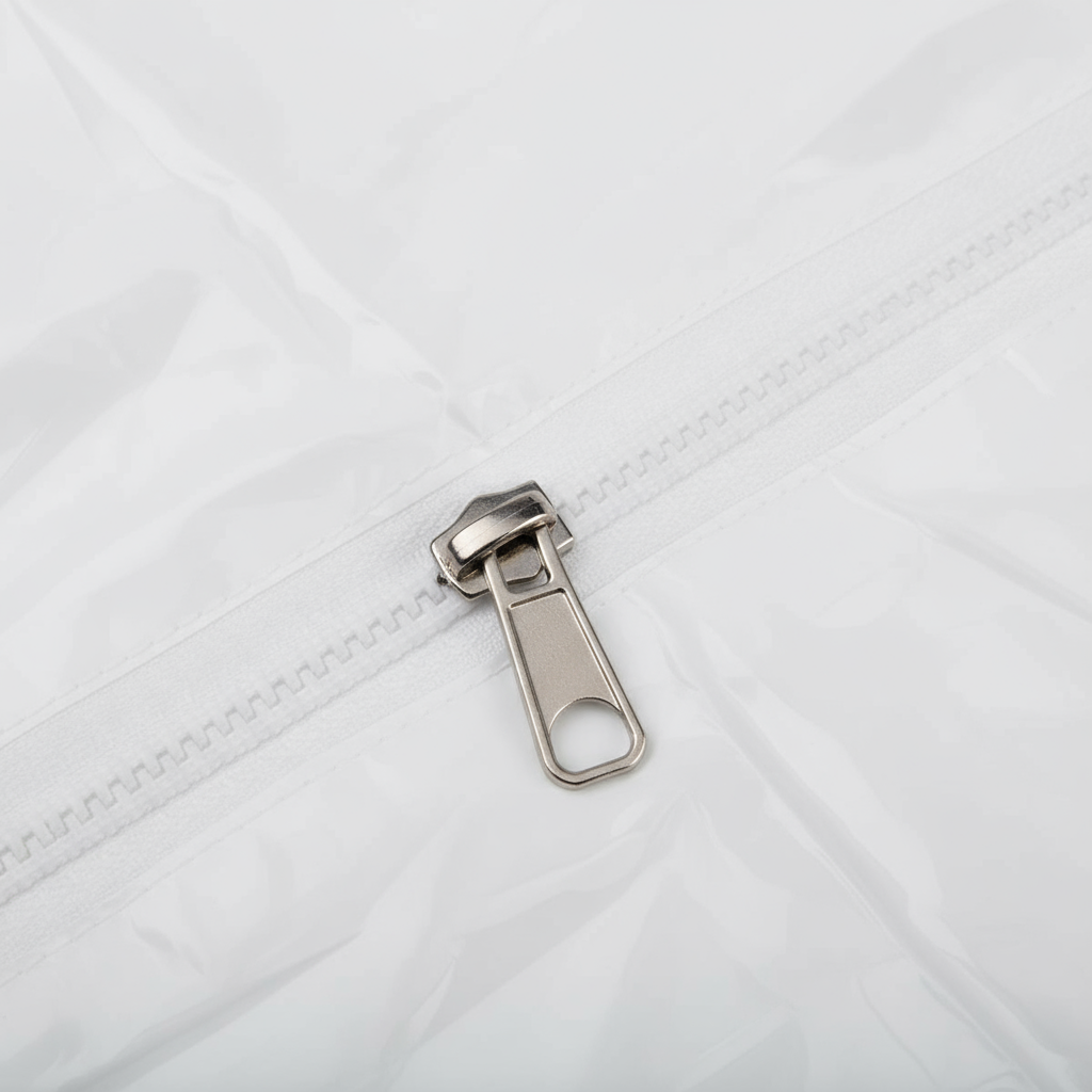 Close-up zipper detail