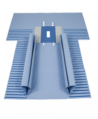 Fluid collection pouches detail