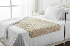 Underpad on hospital bed
