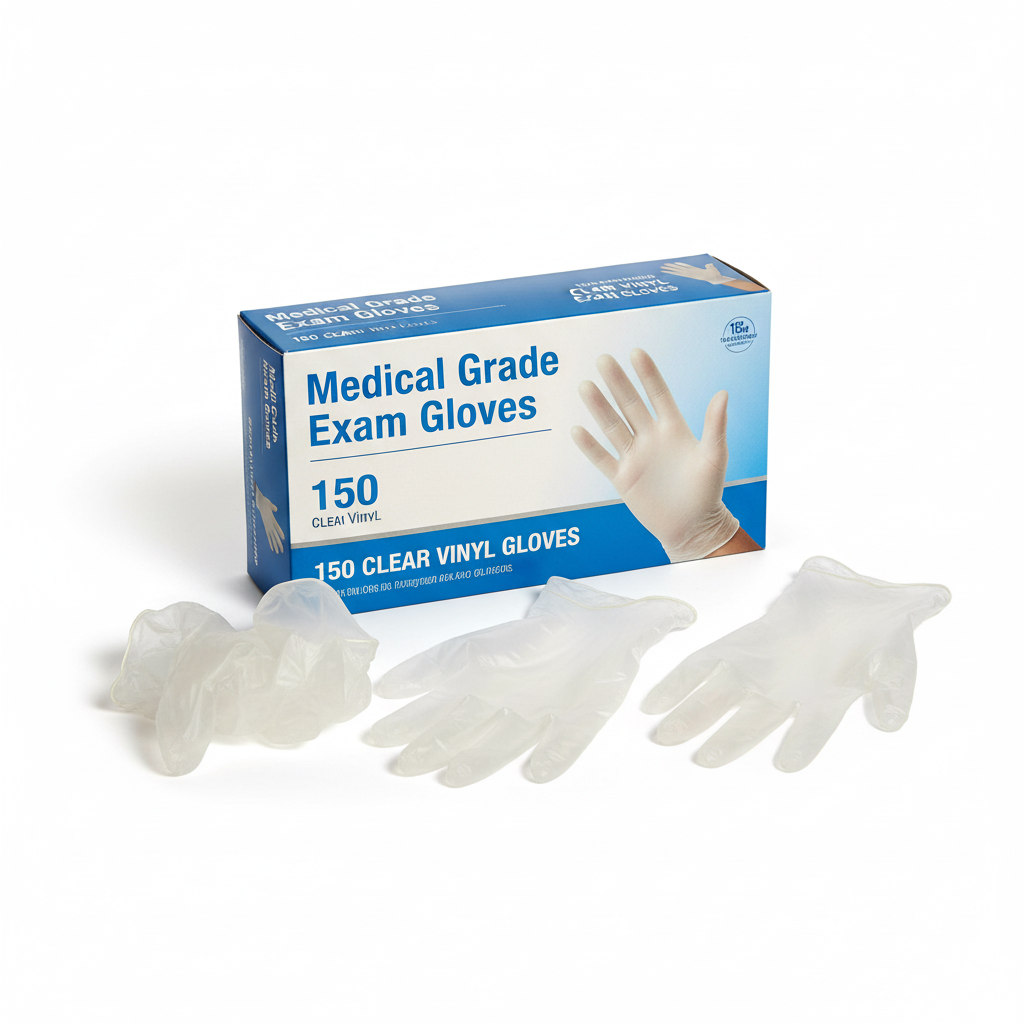 Vinyl Exam Gloves - Product Packaging