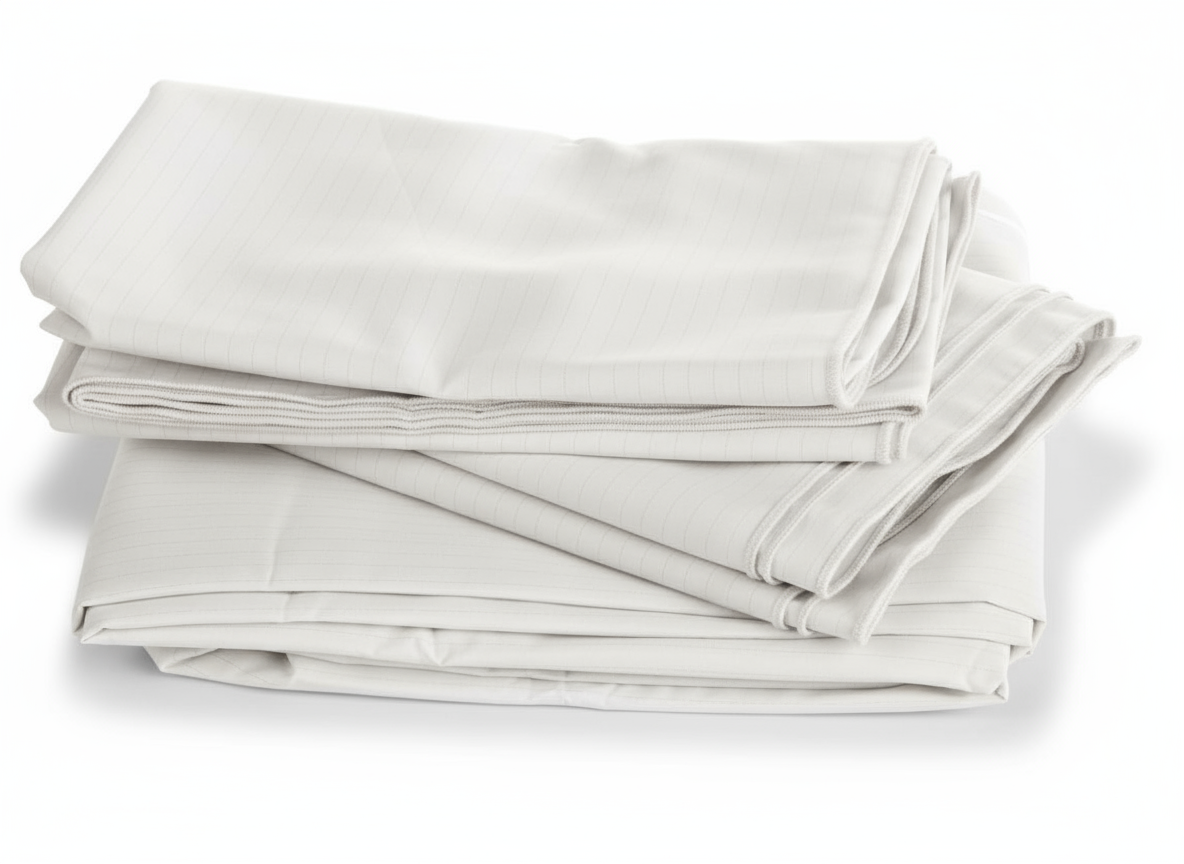 Folded drape showing thickness - side profile