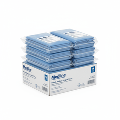 Sterile packaging and case of 8 units