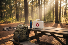 First Aid Kit at Campsite