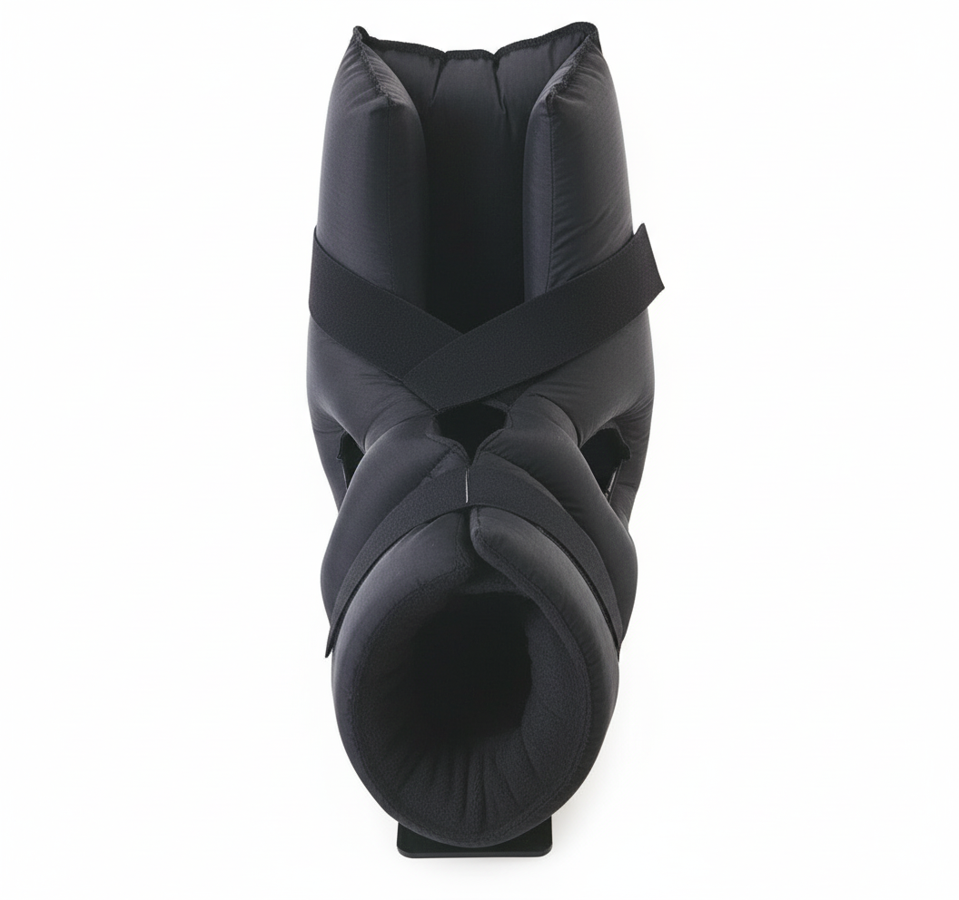 Top view - Heel cradle and strap configuration