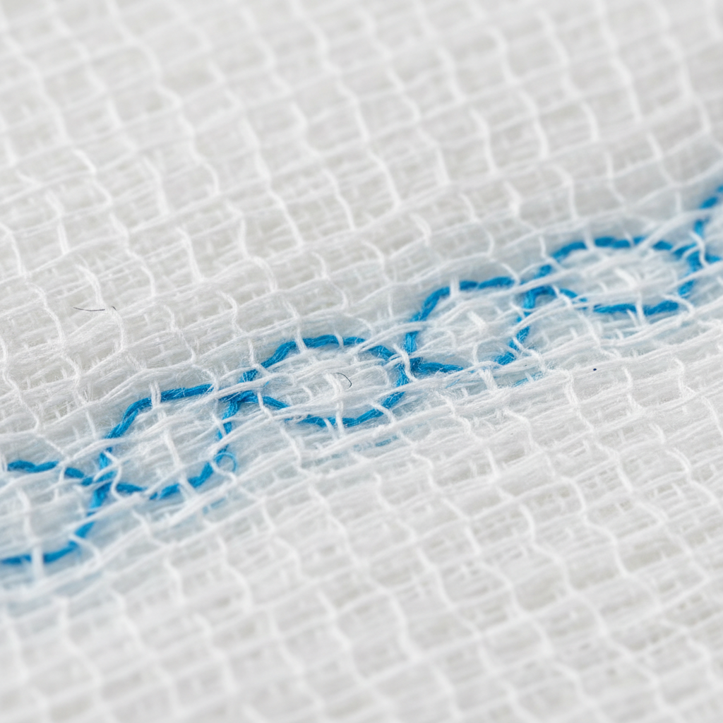 Gauze texture close-up detail